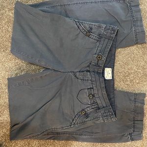 Gray casual trouser pants